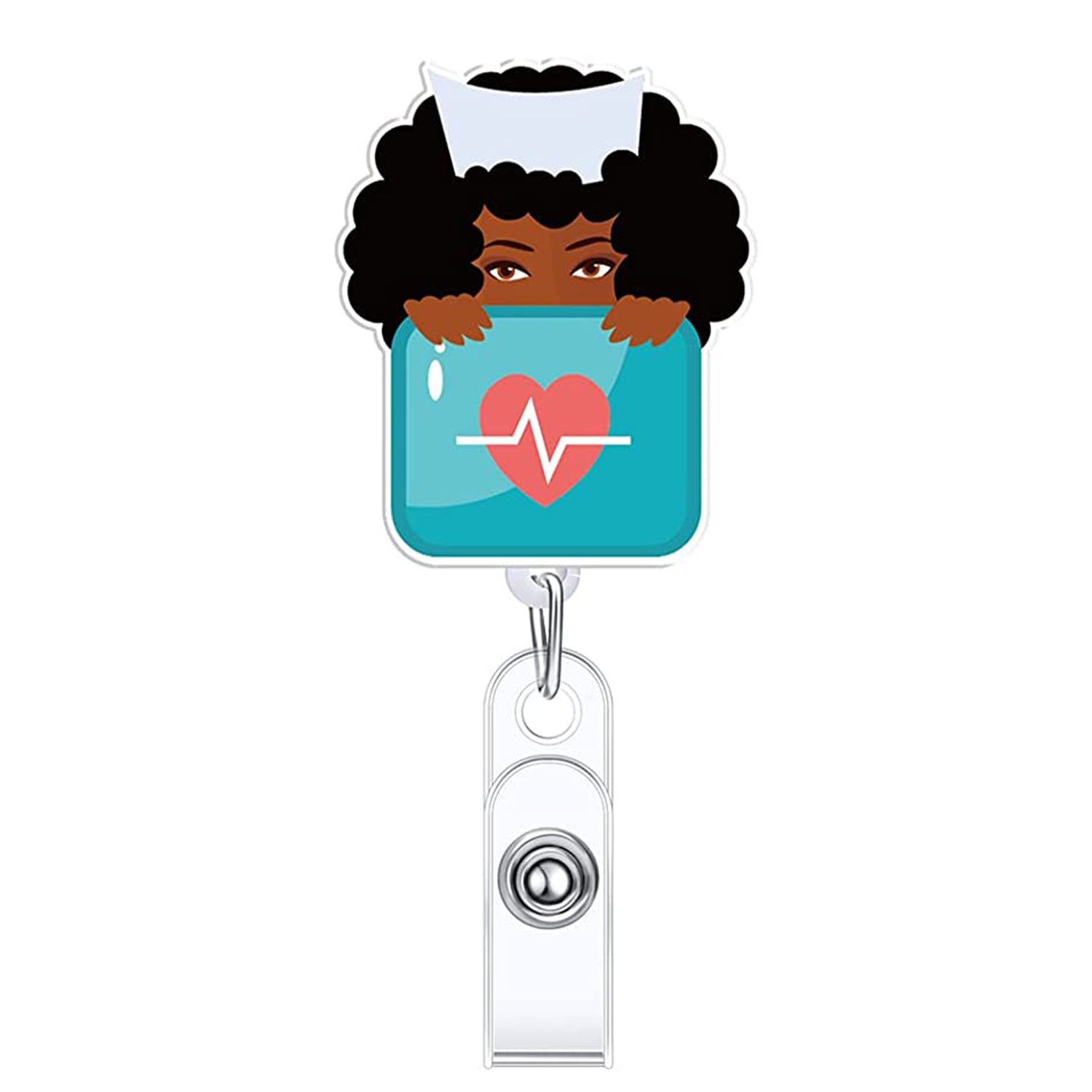 Wholesale Doctor Nurse Badge Scroll Retractable Keychain